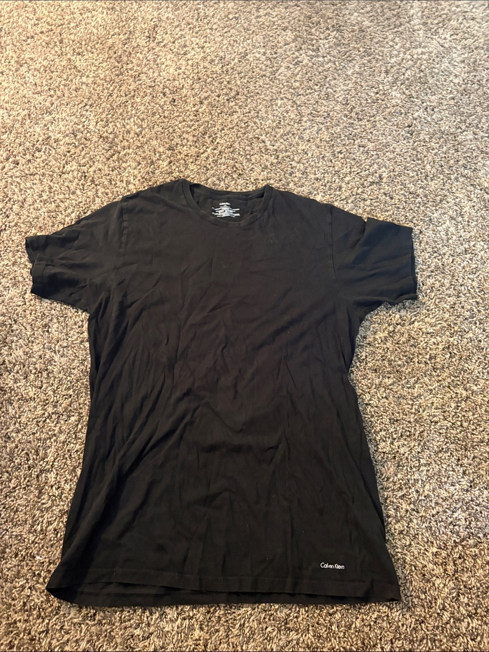 Calvin Klein Black Short Sleeve Crew Neck Tee